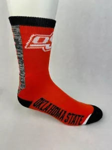 Oklahoma State Cowboys Crew Jump Curve Athletic Socks Orange Large - Picture 1 of 3