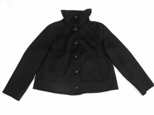 Marc Cain Cashmere Wool Women's Black Short Jacket Blazer Size 4 UK 12 - Picture 1 of 6