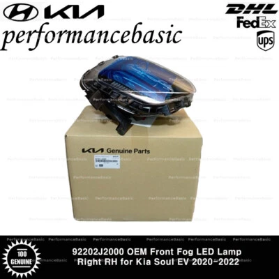 92202J2000 OEM Front Fog LED Lamp Right RH for Kia Soul EV 2020-2022 - Image 1 of 3