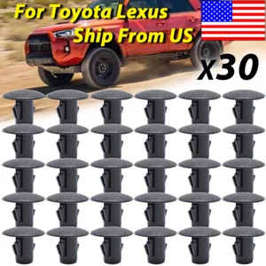30Pc Splash Shield Seals Liners Delantales Clips para Toyota Tacoma Lexus 90467-10186 - Imagen 1 de 7