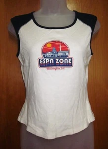 ESPN ZONE Washington DC girls lrg T shirt Sports Channel raglan tee TV network  - Picture 1 of 1
