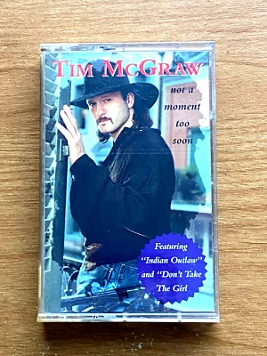 Vintage Cassette Tim McGraw  Not a Moment To Soon Tape Country Music - Image 1 of 3