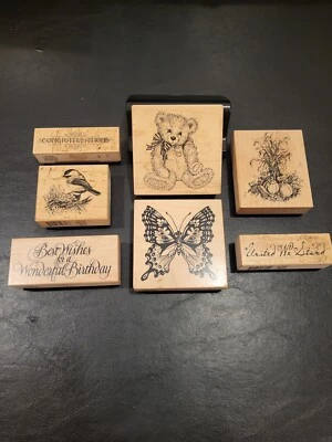 Lote de 7 estampillas de goma PSX vintage 1984-2001 Foto 1 de 4