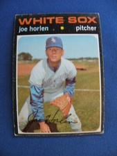 1971 Topps Baseball Cards Joe Horlen Chicago White Sox #345