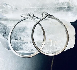 Aros orientados hacia adelante vintage de plata de ley - Imagen 1 de 7