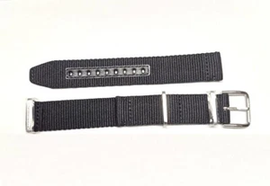 BULOVA cinturino tessuto LUNAR PILOT 96A225 96B251 8692066 20mm originale NEW - Foto 1 di 5