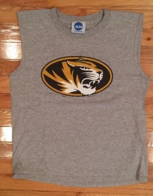 MISSOURI TIGERS NEW MIZZOU TEE SHIRT-SLEEVELESS. SIZE: Youth LARGE. NWOT  WOW!!! — 第 1/4 张图片