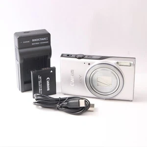 Canon IXY 640 PowerShot Elph 350 HS 20.2MP Digital Camera Silver [Near Mint] - Picture 1 of 12