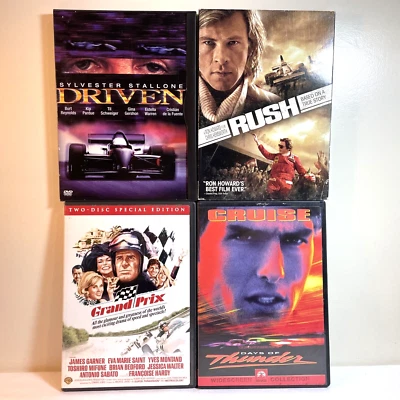 GRAND PRIX / DAYS OF THUNDER / DRIVEN / RUSH (DVD) Action Motorsports Drama - Image 1 of 4