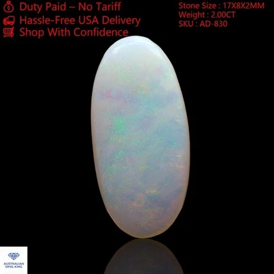 2,00 quilates natural australiano ópalo de fuego piedra preciosa ovalada... - Imagen 1 de 4