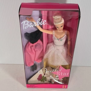 Barbie Ballettstar Ballerina von 2000 im Tutu mit 2. Outfit und Hausschuhen Mattel 29195 - Bild 1 von 18