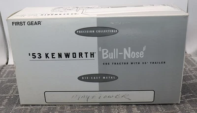 First Gear 53 Kenworth Bull Nose COE Semi & Trailer 19-1803 Mayflower 1:34 READ - Image 1 of 4