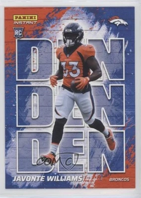 2021 Panini Instant NFL My City /1130 Javonte Williams #MC10 Rookie RC - Image 1 of 2