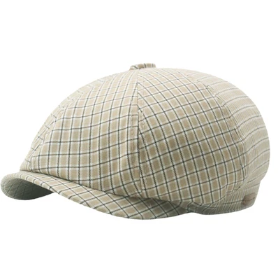 Beret octagonal cap Retro Newspaper hat Painter's Hat - Image 1 of 4