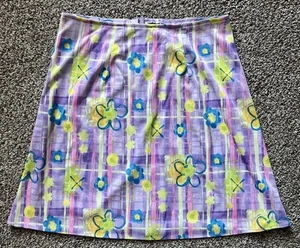 Women’s Vintage Rikki. J. 90s Floral Mini Skirt Size 5 - Picture 1 of 4