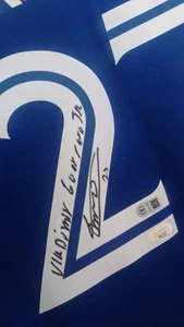 Vladimir Guerrero JR Signed Nike Jersey FULL NAME Inscribed Blue Jays USA SM JSA - Picture 1 of 10