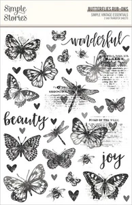 Paquete de 3 mariposas esenciales simples de colección para frotar SVE20426 - Imagen 1 de 3
