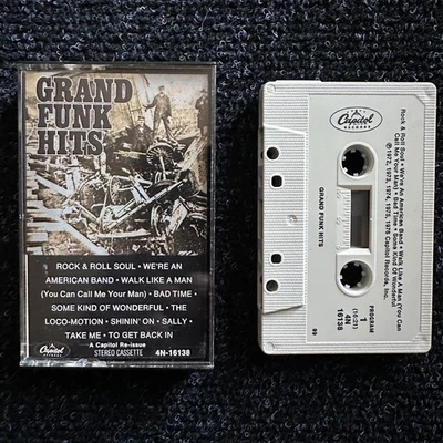 Grand Funk Railroad Grand Funk Hits Cassette Tape 1980 Reissue Capitol Rock - Image 1 of 4