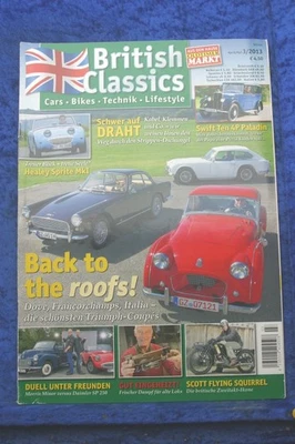 British Classics 3/13 Healey Sprite Swift Ten 4P Paladin Daimler SP 250 Triumph - Immagine 1 di 2