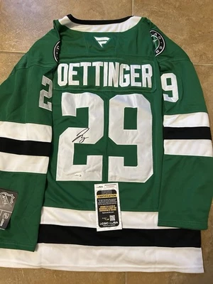 Jake Oettinger Signed Dallas Stars Jersey JSA COA - Image 1 of 4