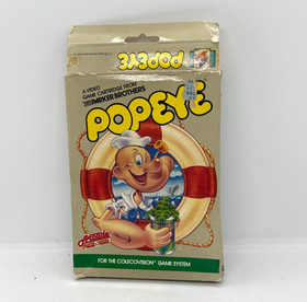 💥RARE COLECO Colecovision POPEYE video game cartridge + instructions + BOX💥