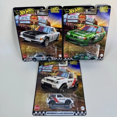 Hot Wheels Boulevard Premium Set Mercedes Pajero Evo Nissan Primera Paquete Foto 1 de 4