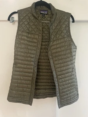 Chaleco Patagonia Coastal Valley Para Mujer XS Verde Acolchado Abajo Puffer Senderismo Foto 1 de 4