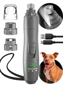 Dog Nail Grinder Primens Claw Master Rechargeable Professional  w/ LED Light - Picture 1 of 13