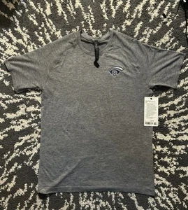 Men's Gray Lululemon Drysense MLB Boras Corp Shirt Size L NWT Vent Tech SS - Picture 1 of 2