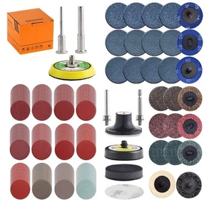 270Pack 2inch Sanding Discs Pad Variety Kit for Drill Grinder Mix NEW In BOX - Picture 1 of 4