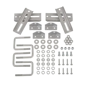 4Pcs 8" Galvanized Swivel Top Bunk Bracket Kit W/ Hardware For Boat Trailer 3x3 - Picture 1 of 9