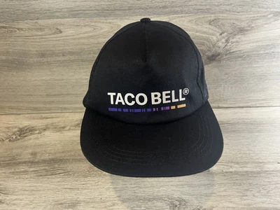 Taco Bell Snapback Hat Cap Employee Crew Uniform Fast Food Black - Image 1 of 4