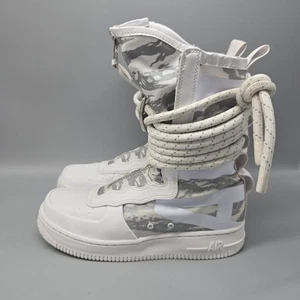 NIKE AA1130-100 SF Air Force 1 High Winter Camo Size 8.5 Women's 6.5 Men's  - Picture 1 of 12