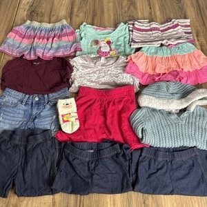 Lot Of 13 Girls Clothes Size 5/6T Mixed Brands And Styles - Picture 1 of 9