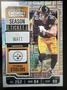 2023 Panini Contenders T.J. Watt Pittsburgh Steelers Mojo #85 - Picture 1 of 2