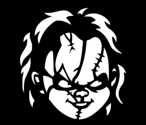 Chucky Kinderspiel Horror Vinyl Aufkleber Fenster Auto Wand LKW Computer Tasse - Bild 1 von 6