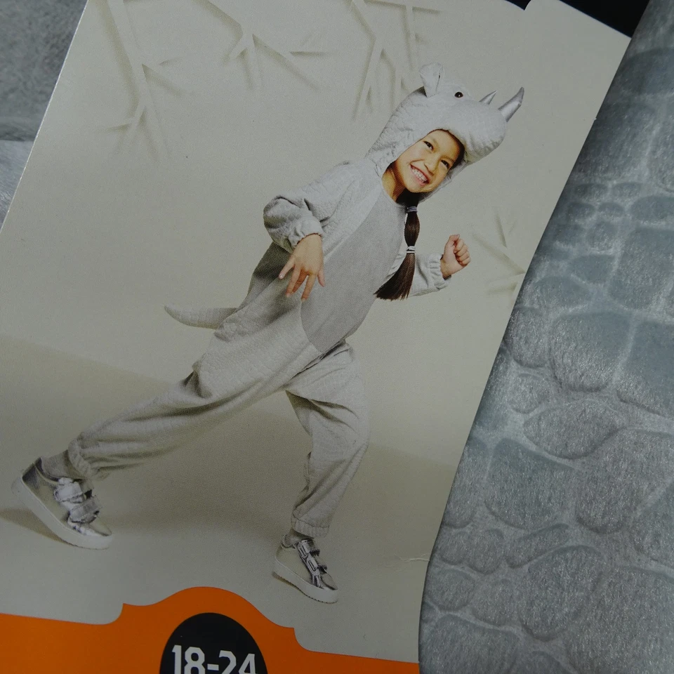 Hyde and EEK Baby Infant Rhino Costume Halloween Dress up 18-24 MO Jumpsuit