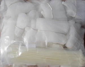 Lot of 50 Washing Machine Lint Trap Snare Fabric mesh with Ties - Picture 1 of 2