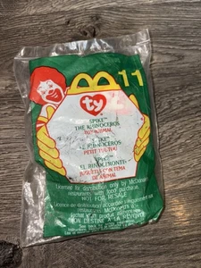 TY TEENIE BEANIE BABIES McDONALDS HAPPY MEAL TOY #11 Spike The Rhinoceros NIP - Picture 1 of 2