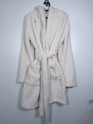 Albornoz crema con capucha de piel de oveja sintética Aarti UGG para mujer talla pequeña nuevo con etiquetas Foto 1 de 4