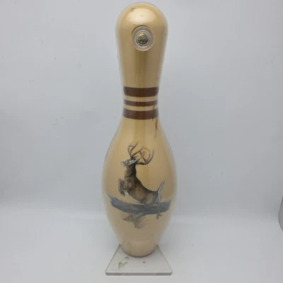 Pin de boliche de acrílico vintage tabla de cuna tablas deportivas Inc. Diseño Deer Buck Foto 1 de 4