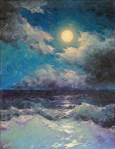 8"x10" GALLERY GICLEE PRINT MODERN MASTERPIECE MARITIME SEASCAPE by Mesheryakov - Picture 1 of 5