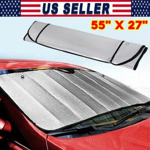 NEW Foldable Auto Car Windshield Sun Shade Shield Cover Visor UV Block Protector - Picture 1 of 9