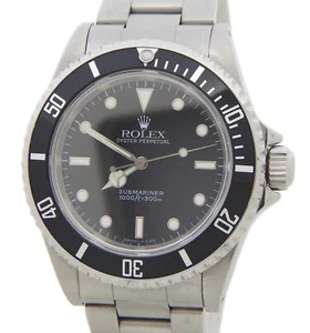 Rolex Submariner 14060 Stainless Steel Watch Oyster Bracelet No Date Sub Black - Picture 1 of 7