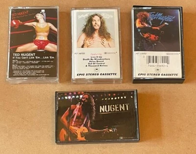 Ted Nugent 4 Cassette Bundle -Cat Scratch Fever , Ted Nugent, Nugent & One More - Image 1 of 4