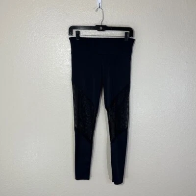 Onzie Leggings Womens Small Medium Black Mesh Panel Detail Yoga Gym Workout - Image 1 of 4