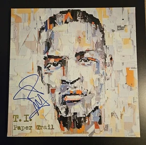 T.I. PAPEL FIRMADO TRAIL DELUXE EDICIÓN LIMITADA VINILO LP T.I.P. Certificado de autenticidad Harris rap - Imagen 1 de 10