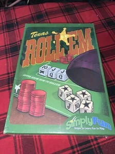 Texas Roll Em Dice Game, 2-6 Players by Simply Fun, Sealed - Picture 1 of 2
