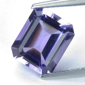 3,81 kt wunderschöner loser Edelstein 100 % natürlicher Amethyst Smaragdschliff - Bild 1 von 4