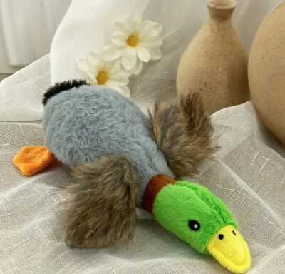 Kuschelige Stockente für Hunde – Beruhigendes Spielzeug mit Quak-Geräusch - Bild 1 von 4